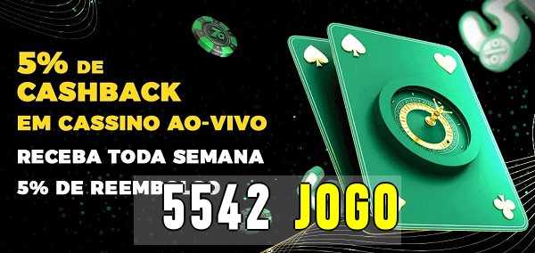 Promoções do cassino ao Vivo 5542 JOGO
